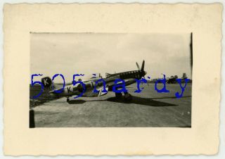 Wwii Us Gi Photo North American P - 51 Mustang Marked " K Lc " W/ Tail Number 414996
