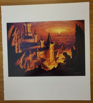 Tolkien Mount Doomx Bookplate Art Print By Hildebrandt – Wall Art 96
