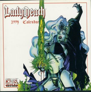 Lady Death Wall Art Calendar 1994 Vampire