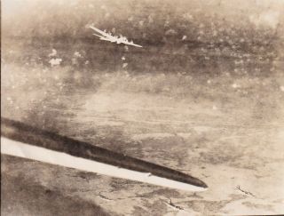 Wwii Aerial Photo Aaf 347th Squadron 99th Bomb Group B - 17 Bomber 97