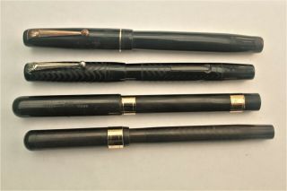 4 Swan Fountain Pens - As Found