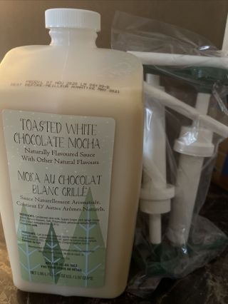 Fresh Starbucks Toasted White Chocolate Mocha Sauce W/ Pump (1.  86l/63oz) May 2021