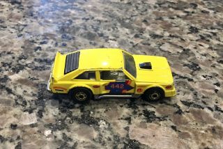 VINTAGE Hot Wheels Mattel Die Cast Race Car Flat Out 442 1978 YELLOW 3