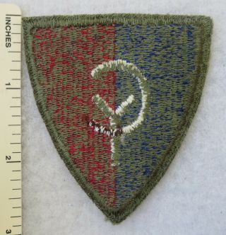 Greenback Ww2 Vintage 38th Infantry Division Us Army Patch Cut Edge
