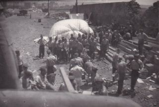 Wwii Snapshot Photo Barrage Balloon 1944 Invasion Southern France 10
