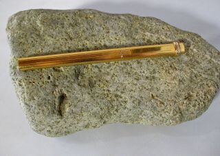 Vintage Authentic Cartier Ballpoint Pen Vendome Trinity 18k Gold Plated