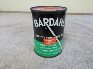 Vintage Bardahl Motor Additive Full Oil Can 15.  Oz.
