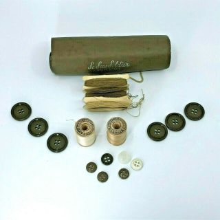 Vintage Us Military So Sew Soldier Sewing Kit Wwii Ww2 World War 2 1937