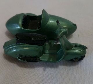 Vintage Lesney Made In England Diecast Lambretta With Side Car