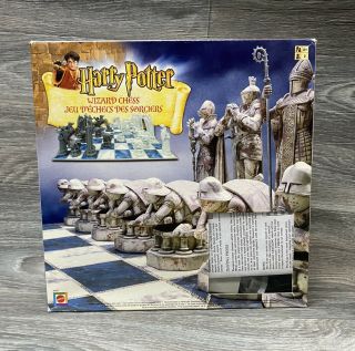 2002 Harry Potter Wizard Chess Set Mattel 43533 Complete Queens Gambit