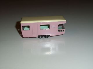 Lesney Matchbox No.  23 Trailer Caravan Pink 1