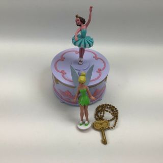 Disney Fairies Wendy’s Music Box Tinker Bell Ballerina Jewelry Box W/key
