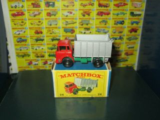 Matchbox Lesney 26 Gmc Tipper Truck Shiny Paint Minty W/original Box