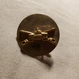 Vtg Wwii U.  S.  Army Armored Cavalry Tank Division Crossed Sabers Pin