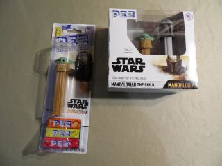 Star Wars Mandalorian Pez 2 Pack W/ Baby Yoda Pez Dispenser /