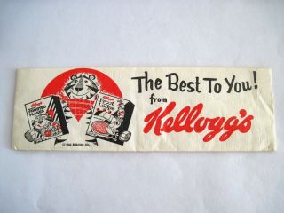 Great 1964 Advertising Hat For Kellogg 