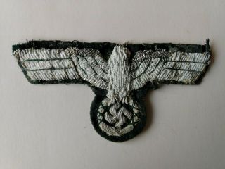 Wwii German Army Enlisted Man Breast Eagle - & Worn