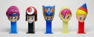 Final Fantasy Mini Pez Set Of 5 From Japan - 16th Of 49 - 7/2005 - Loose - Scarce