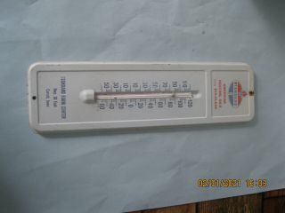 Vintage Standard American Heating Oil Wall Thermometer Carrol Iowa