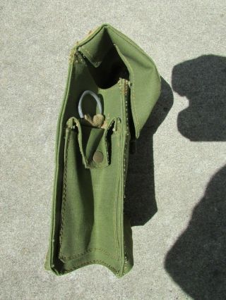 WW2 1944 British Army P37 Webbing Respirator Mask Bag Pouch Case 3