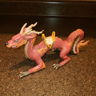 2010 Papo Dragon Of The Rising Sun Red Plastic Toy Figure Animal Myth Magic