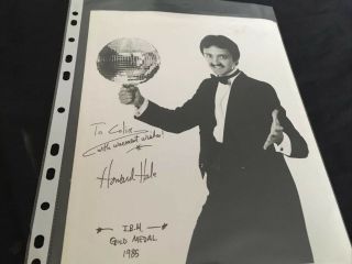 Howard Hale Magician Poster (signed) Ibm Gold Medal 1985