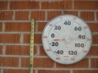 Vintage 12 " Dia Hoffritz - Fahrenheit.  Jumbo Dial The Ohio Thermometer Co.  Usa