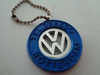 Vintage Vw Volkswagen Golf Beetle Keychain Keyfob