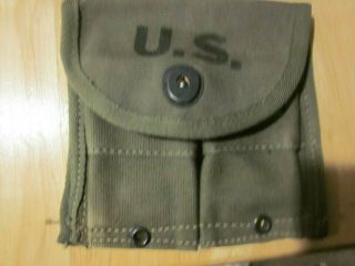 Ww 2 M - 1 Carbine Ammo Pouch For Belt,  2nd Model Made By Redwine & Strain Co 1945