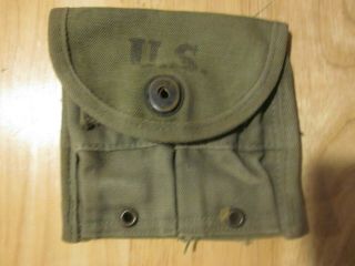 Ww 2 M - 1 Carbine Ammo Pouch For Belt,  2nd Model Made By General Shirt Co.  1943.