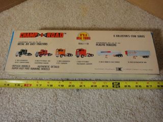 Vintage Champ of the Road 1/50 scale semi truck,  trailer model Watkins.  NOS/new 3