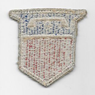 Ww2 Us Made,  76th Infantry Division Patch - Complete Whiteback - Us Army