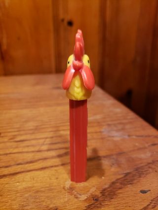 Rare Vintage Pez: No Feet Red Stem Yellow Head Rooster 2