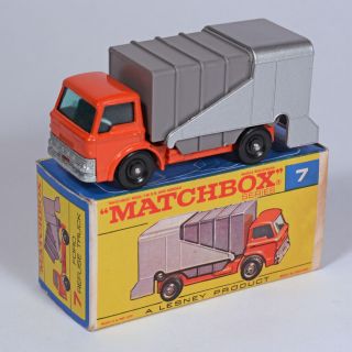 Lesney Matchbox Series 7 Ford Refuse Truck With Type F2 Box