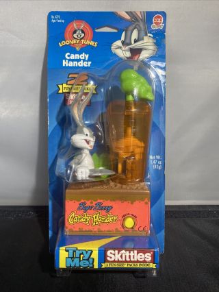 Looney Tunes Pez/skittles Bugs Bunny Candy Dispenser Hander 1998