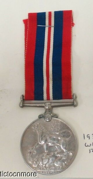 Wwii British Military Campaign War Medal 1939 - 1945