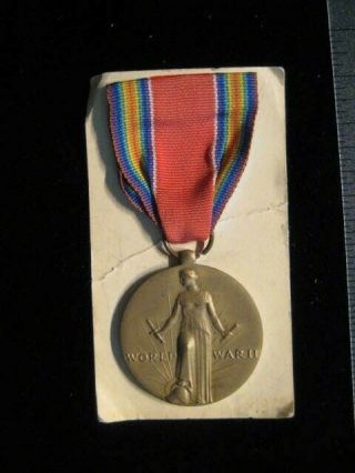 U.  S.  Wwii Victory Medal - Full Size - World War Two - Ww2 -