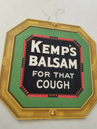 Kemp " S Balsam For That Cough Cardboard Sign L@@k