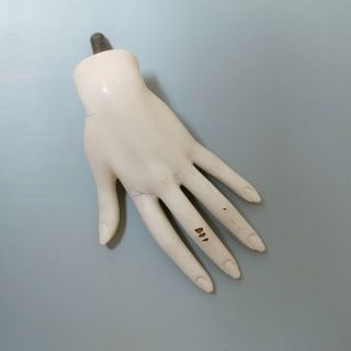 Vintage Large Female Mannequin Hand Retro Jewelry Store Display 10