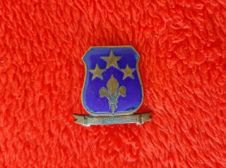 Wwii Us Army 351st Infantry Dui/di Crest Pinback