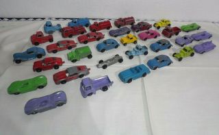 32 Vintage 2 " To 2 1/2 " Tootsie Toy Cars Trucks