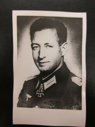 German Ww2 Army Ltc Knight Cross With Oak Leaves Portrait Unknown 2.  Wk