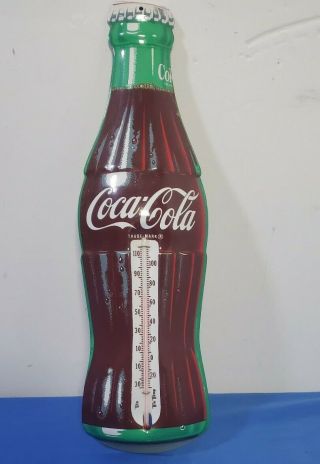 Trutemp Coca Cola Bottle Thermometer Made In U.  S.  A.