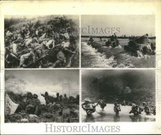 1941 Press Photo Japanese Troops And Tanks Advancing In Central China
