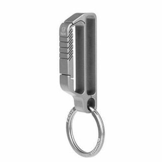 Fegve Belt Key Ring Holder Titanium Quick Release Integrated Spring Belt Key.