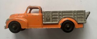 Vintage Hubley Kiddie Toy Stake Truck 452 - 6 1/2 Inch - 1950 