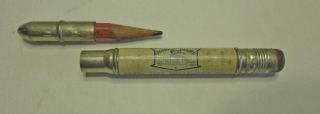 old John Deere bullet pencil,  Moline,  3 - legged deer,  Yates City IL 3