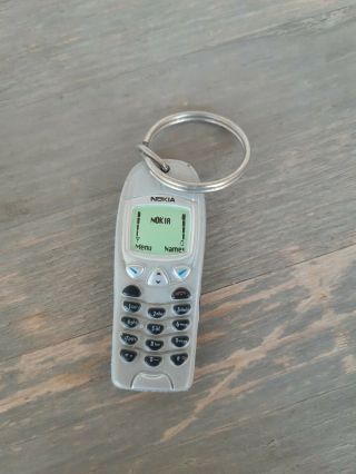 Rare Vintage Keyring Keychain Nokia Mobile Old Plastic