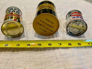 Petroleum Can Coin Banks - Amoco,  Wolf ' s Head,  Cen - Pe - Co - Vintage 3