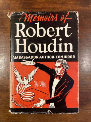 1945 Memoirs Of Robert Houdin - First Edition - Magic